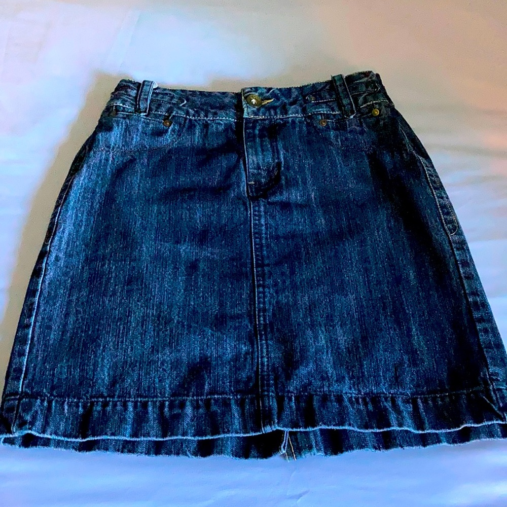 FINAL PRICE -- Girls’ knee-length denim skirt